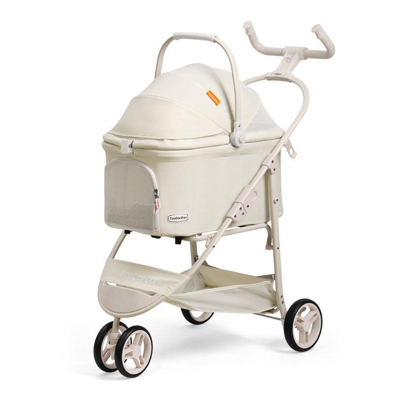 3-Wheeled Lightweight Pet Cat Carrier Stroller