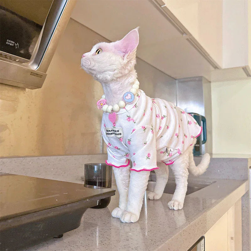 Lightweight Summer Dress for Sphynx Cats