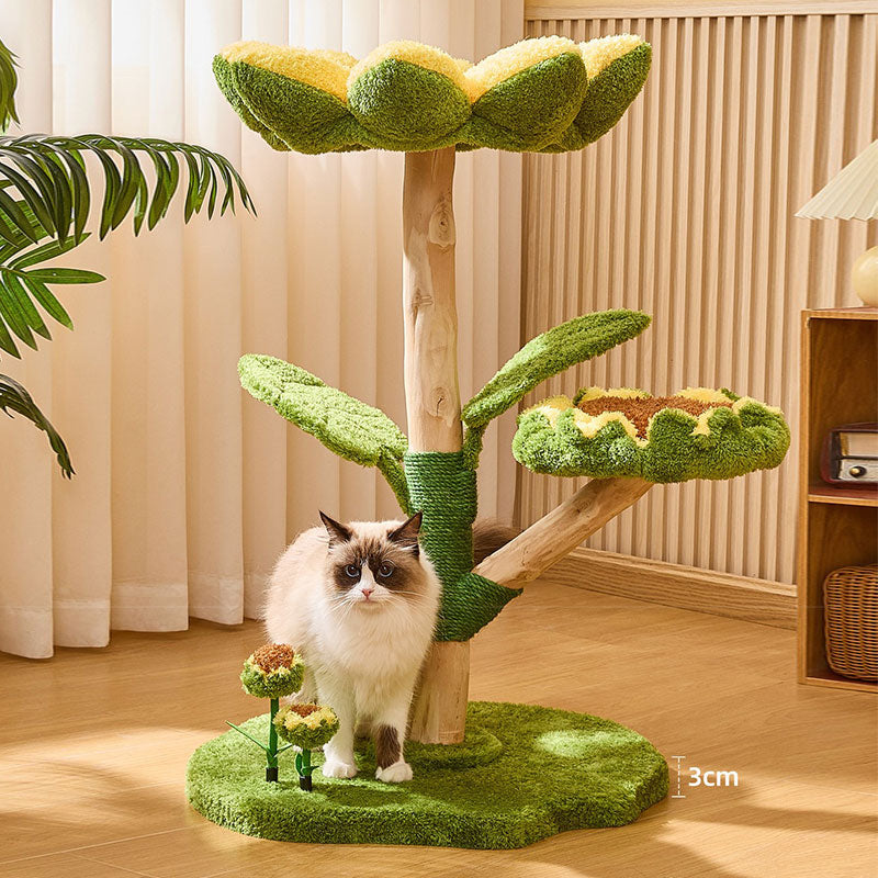 Blossom Sunflower Cat Tree Climbing Tower
