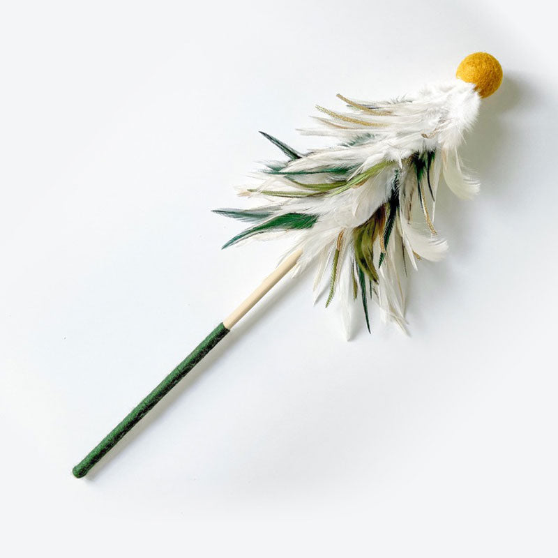 Christmas Feather Teaser Wand for Cats