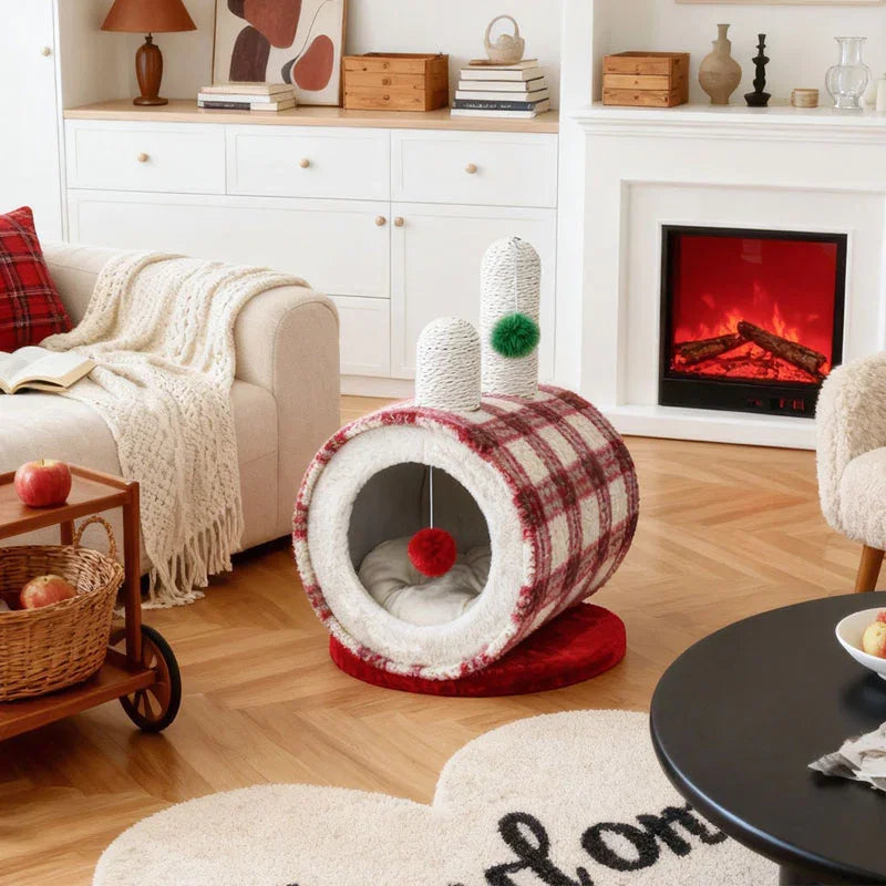 ColorGlow Warm Enclosed Cat Cave Bed