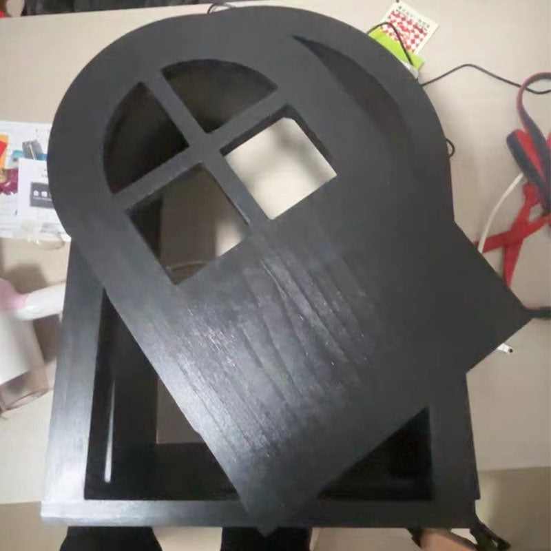 Customized Solid Wood Cat Door with Window
