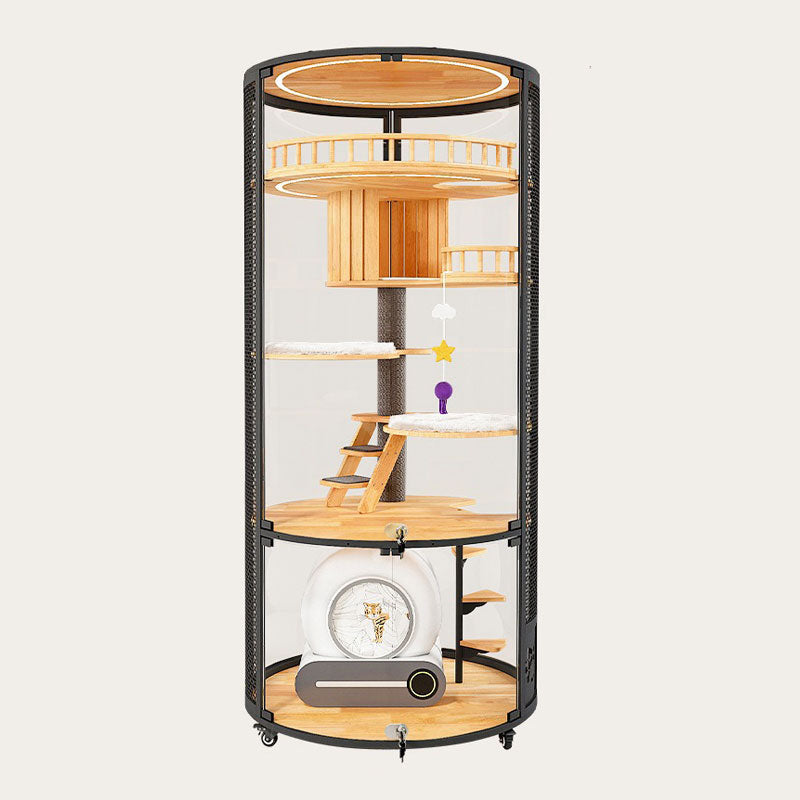Floating Domain Panoramic Glass Cat Villa