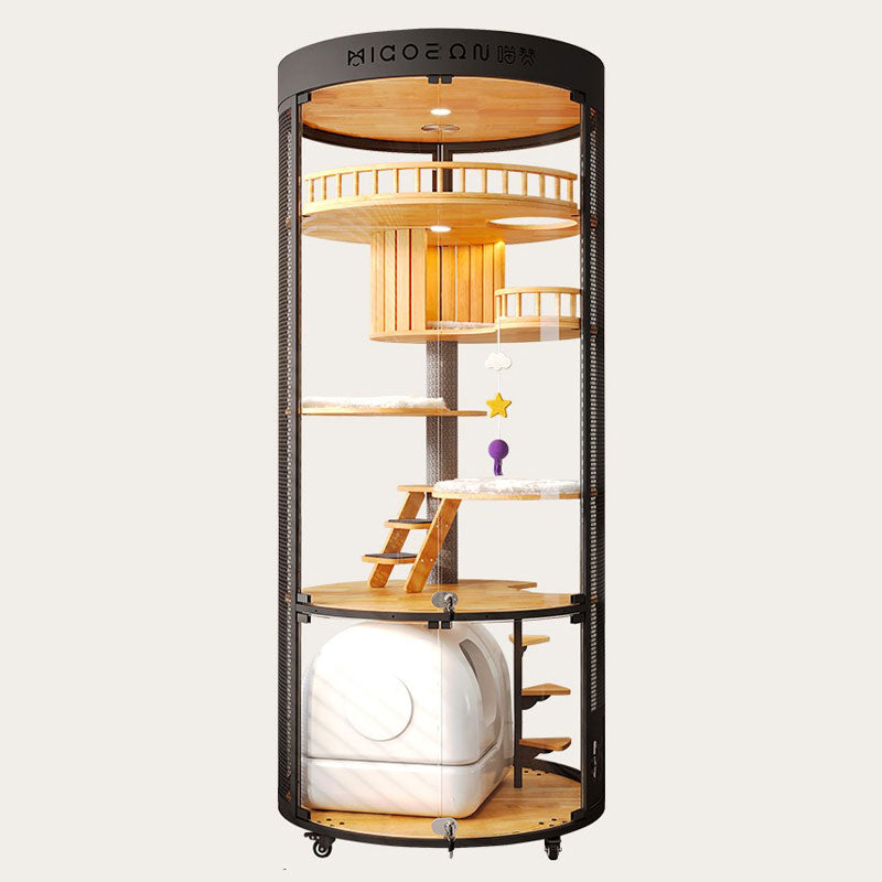 Floating Domain Panoramic Glass Cat Villa