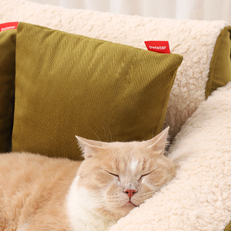 Fluffy Bread Warm Cat Sofa Bed
