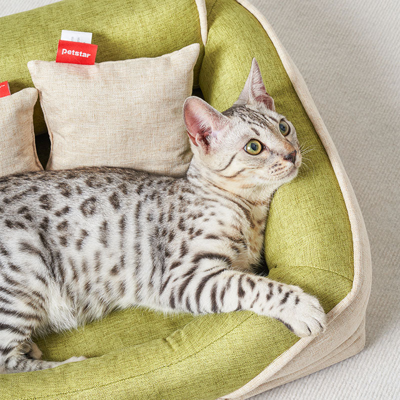 Fluffy Bread Warm Cat Sofa Bed