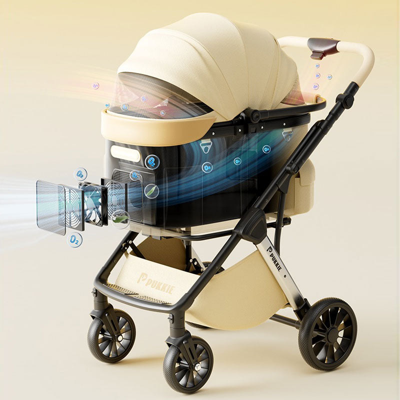 Luxury Large Smart Pet Stroller with Wheels
