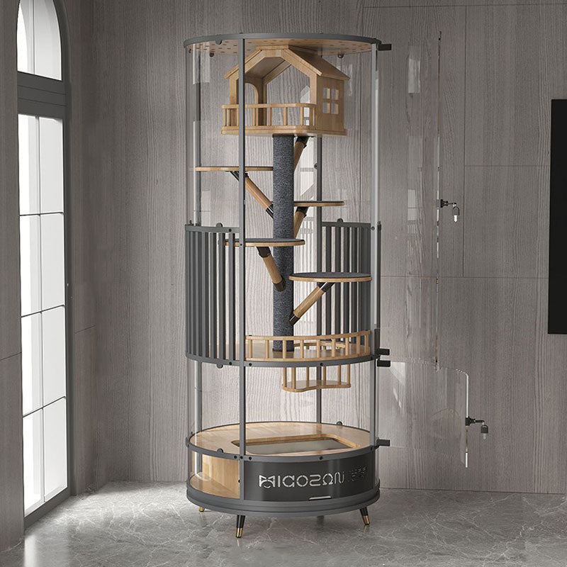 Luxury Panoramic Treehouse Glass Cat Villa