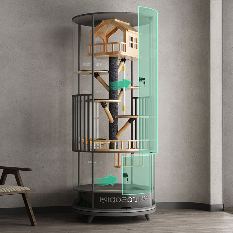 Luxury Panoramic Treehouse Glass Cat Villa
