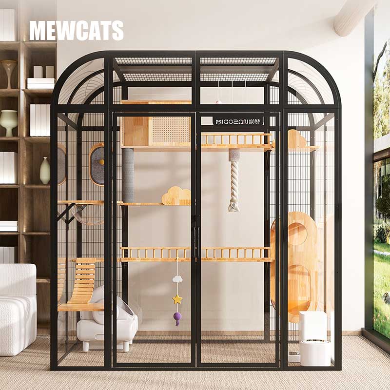 Luxury Tall Panoramic Black Cat Villa – MEWCATS
