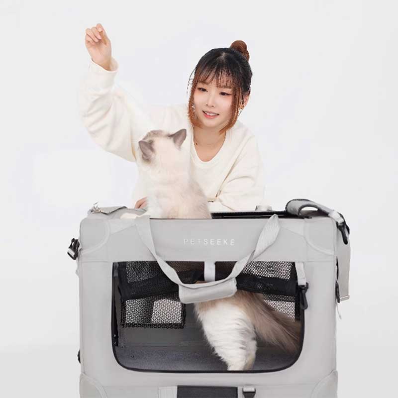 Roomy Car-Friendly Cat Carrier Tote Bag
