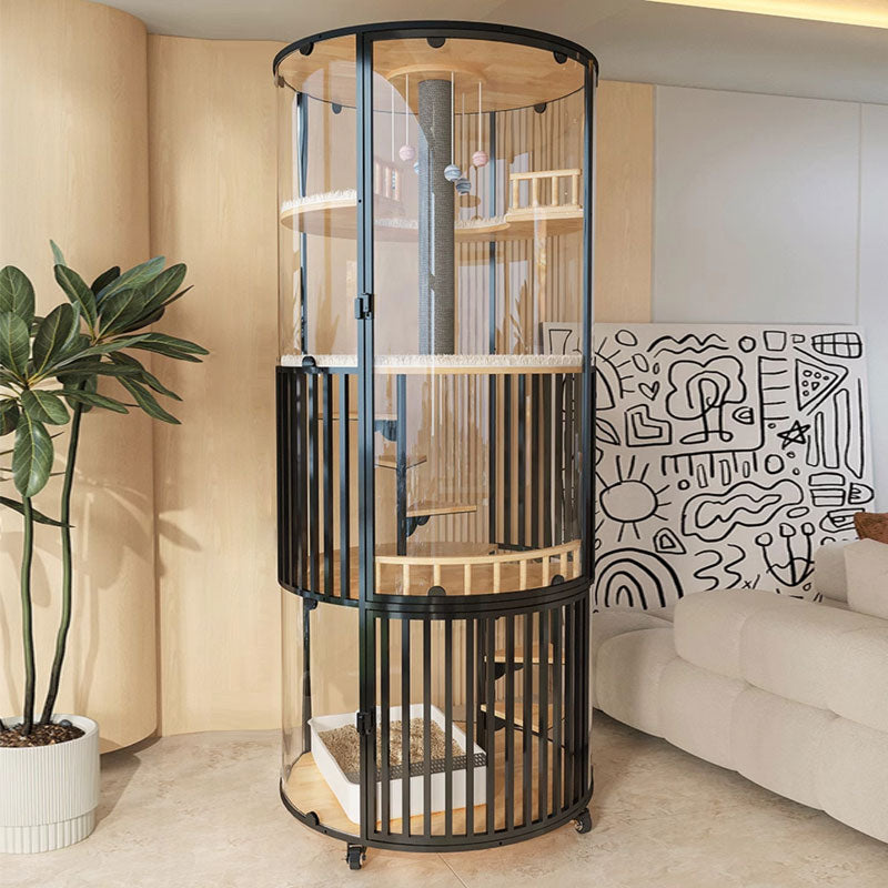Sky Castle Panoramic Glass Cat Villa