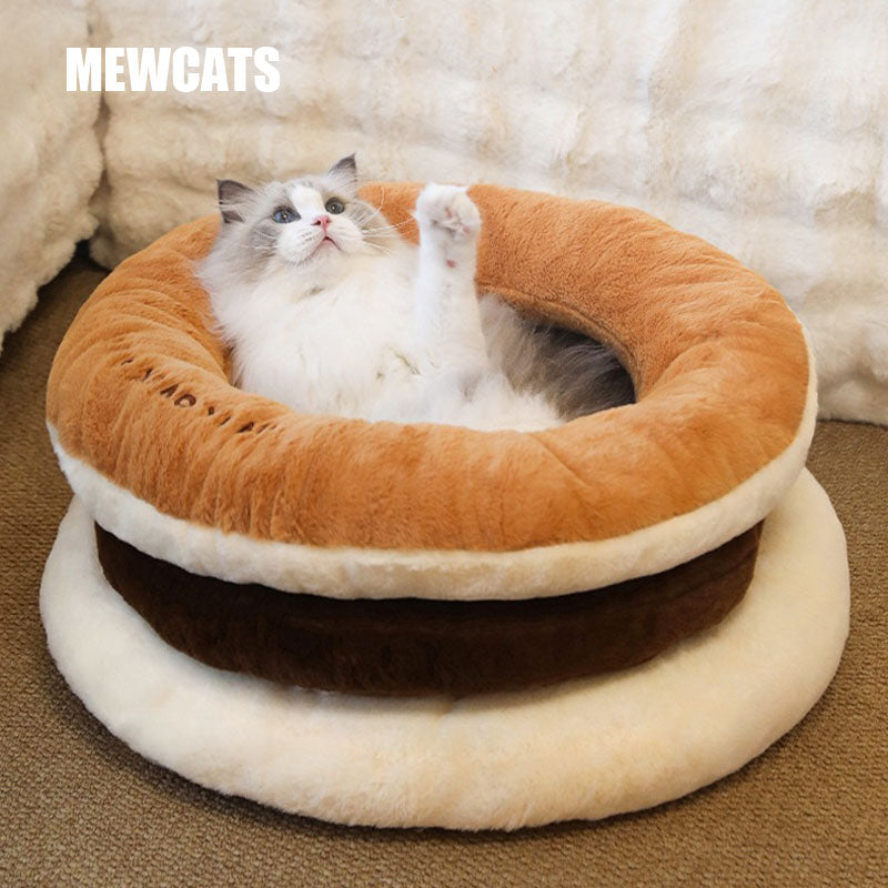 Sweet Pancake Cozy Bed for Cats