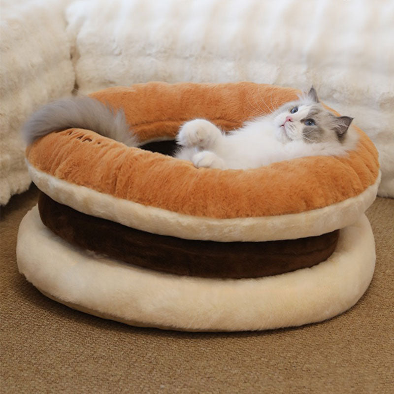 Sweet Pancake Cozy Bed for Cats