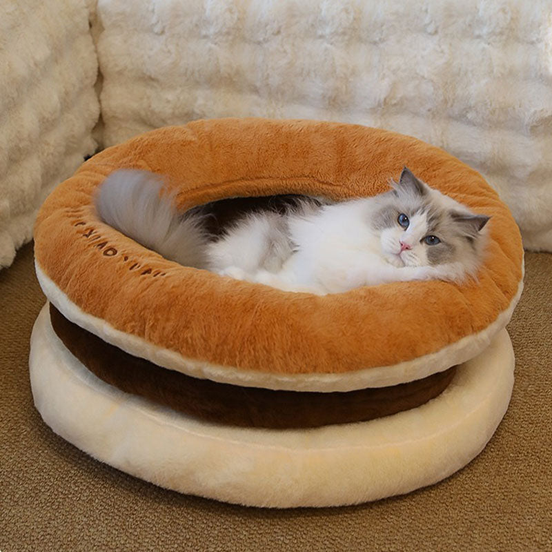 Sweet Pancake Cozy Bed for Cats