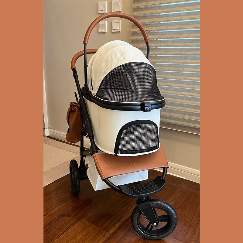 Three-wheeled Cat Carrier Stroller