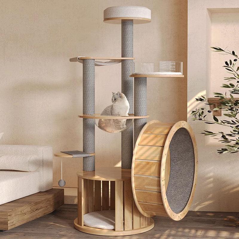 Treadmill Cat Climbing Tree Exercise Wheel