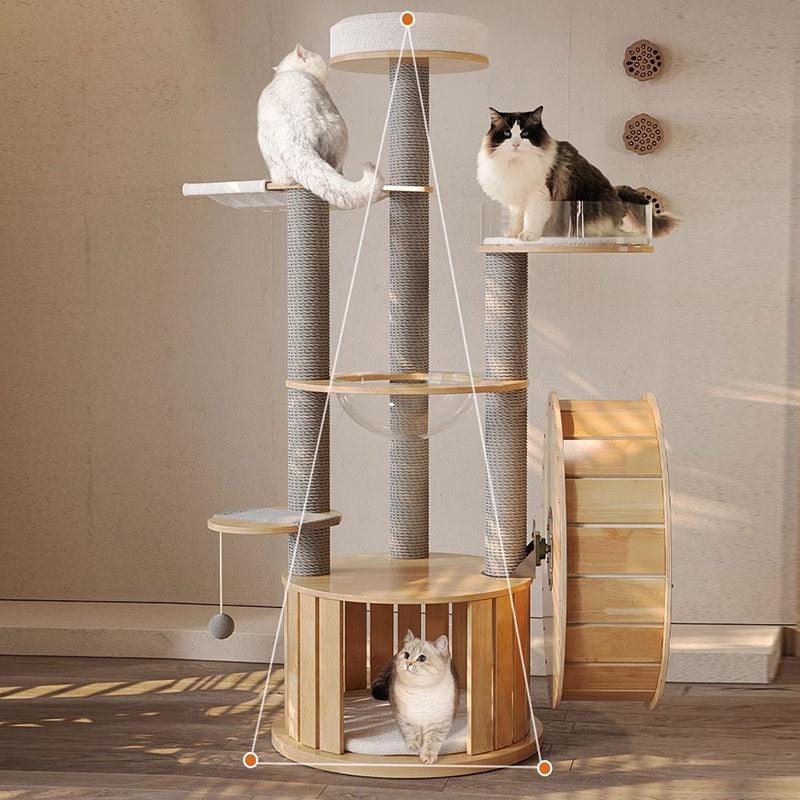 Treadmill Cat Climbing Tree Exercise Wheel