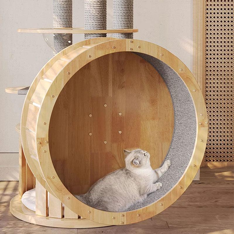 Treadmill Cat Climbing Tree Exercise Wheel