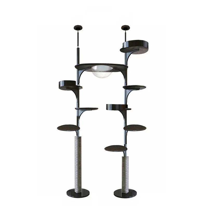 Twin Towers Floor to Ceiling Cat Climbing Tree