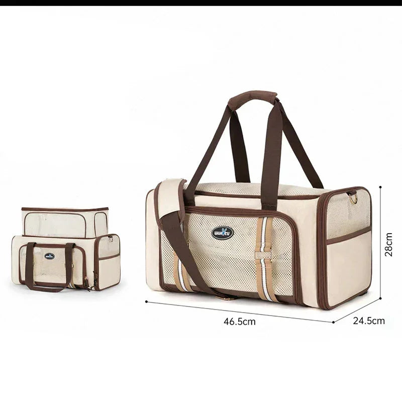 Vintage Cat Carrier Bag Travel Backpack (5)