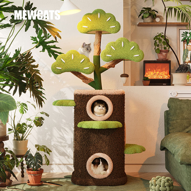 Welcome Cat Climbing Tree House