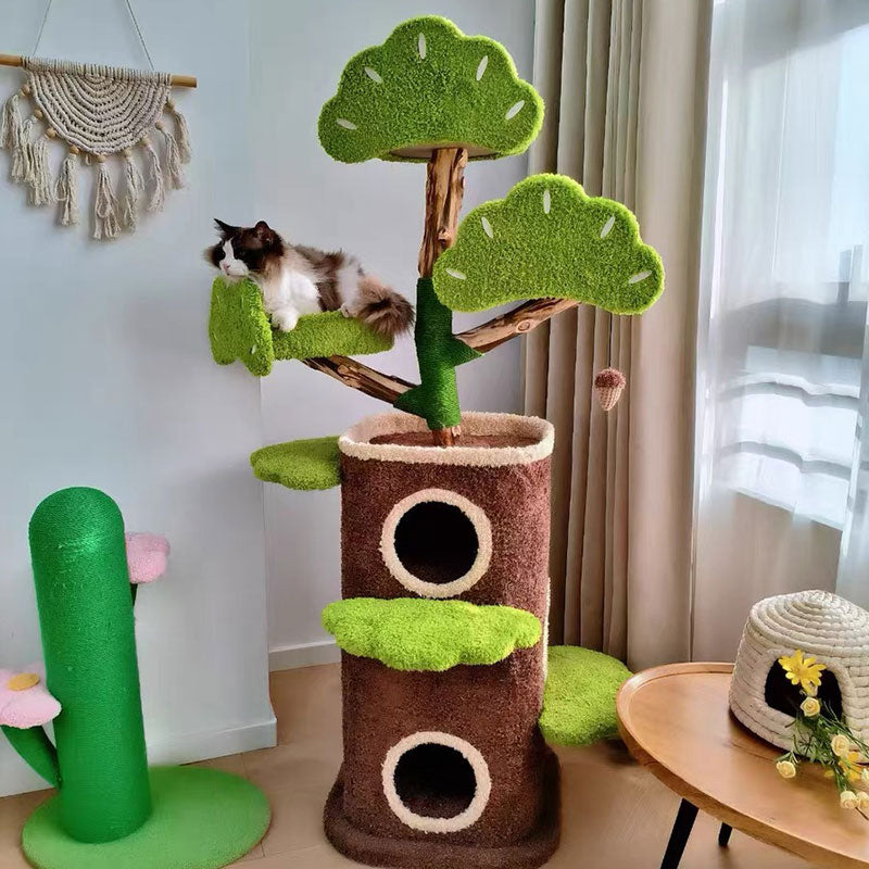 Welcome Cat Climbing Tree House