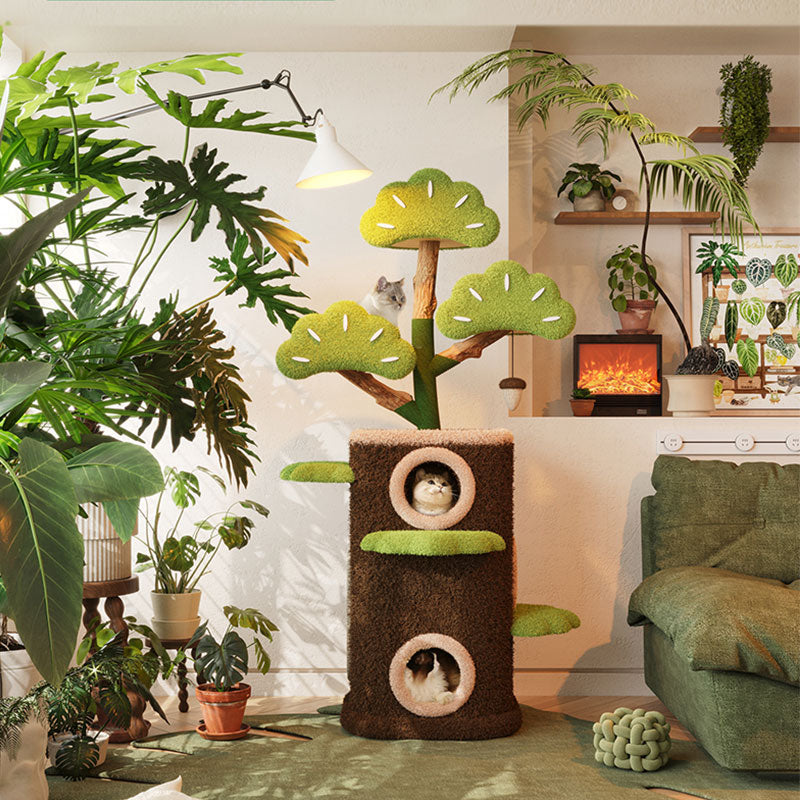 Welcome Cat Climbing Tree House