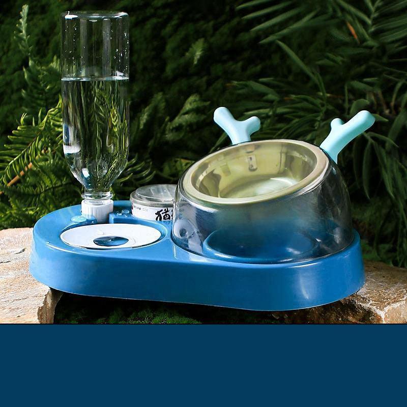 Antler Cat Water Food Bowl Automatic Drinking - MEWCATS