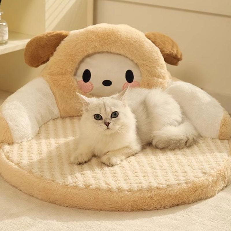 Bear Cat Bed Mat Fluffy Pemovable Pet Pad - MEWCATS
