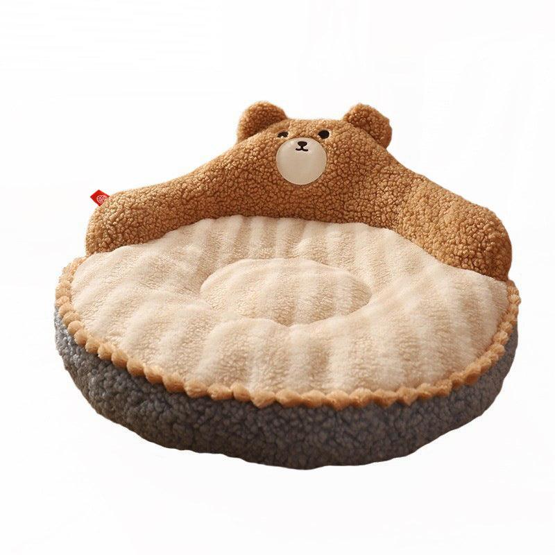 Bear Cat Bed Mat Fluffy Pemovable Pet Pad - MEWCATS