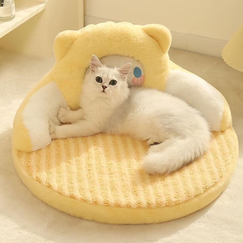 Bear Cat Bed Mat Fluffy Pemovable Pet Pad - MEWCATS