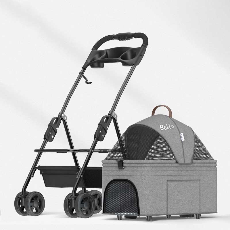 Bello Detachable Cat Stroller 3 Style Carrier On Wheels - MEWCATS