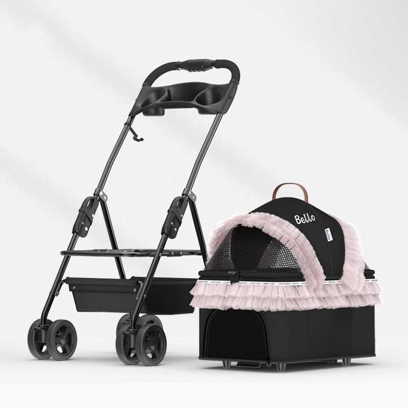 Bello Detachable Cat Stroller 3 Style Carrier On Wheels - MEWCATS