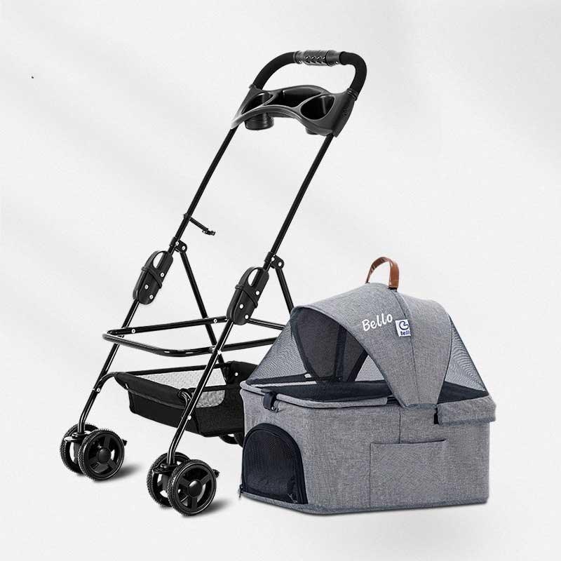 Bello Detachable Cat Stroller 3 Style Carrier On Wheels - MEWCATS