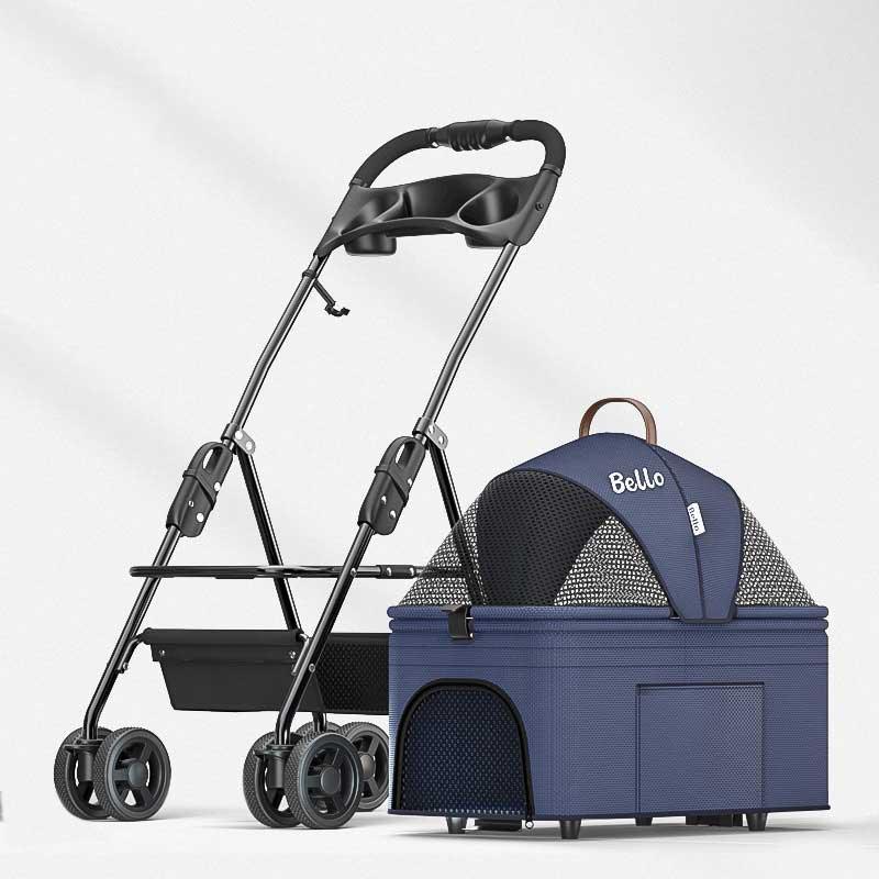 Bello Detachable Cat Stroller 3 Style Carrier On Wheels - MEWCATS