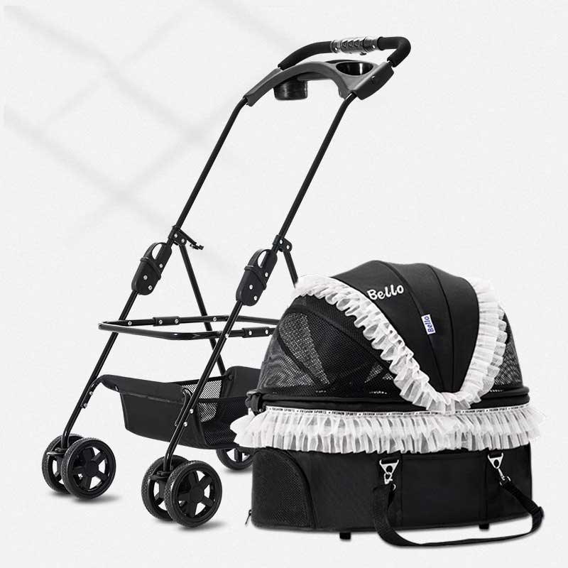 Bello Detachable Cat Stroller 3 Style Carrier On Wheels - MEWCATS