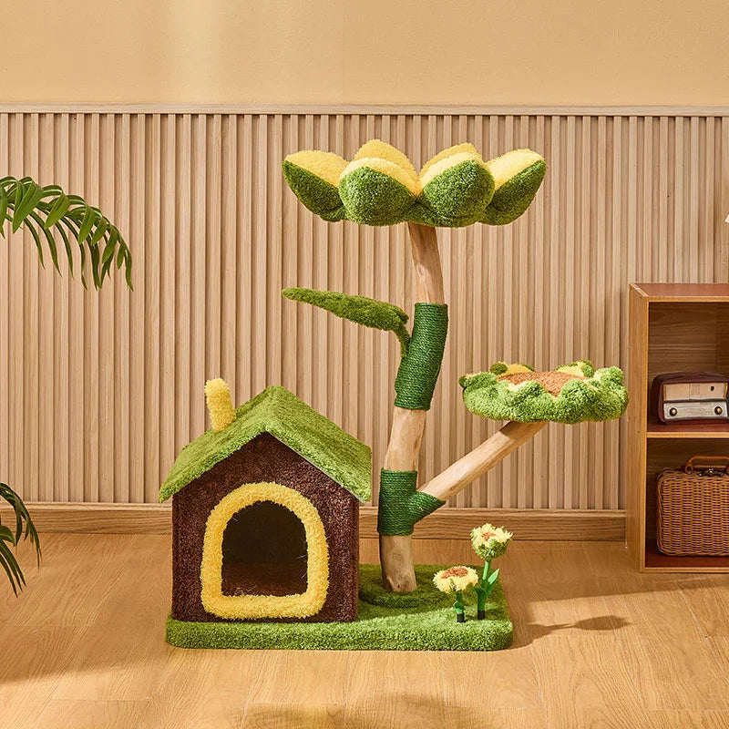 Blossom Sunflower Cat Tree Climbing Tower - MEWCATS