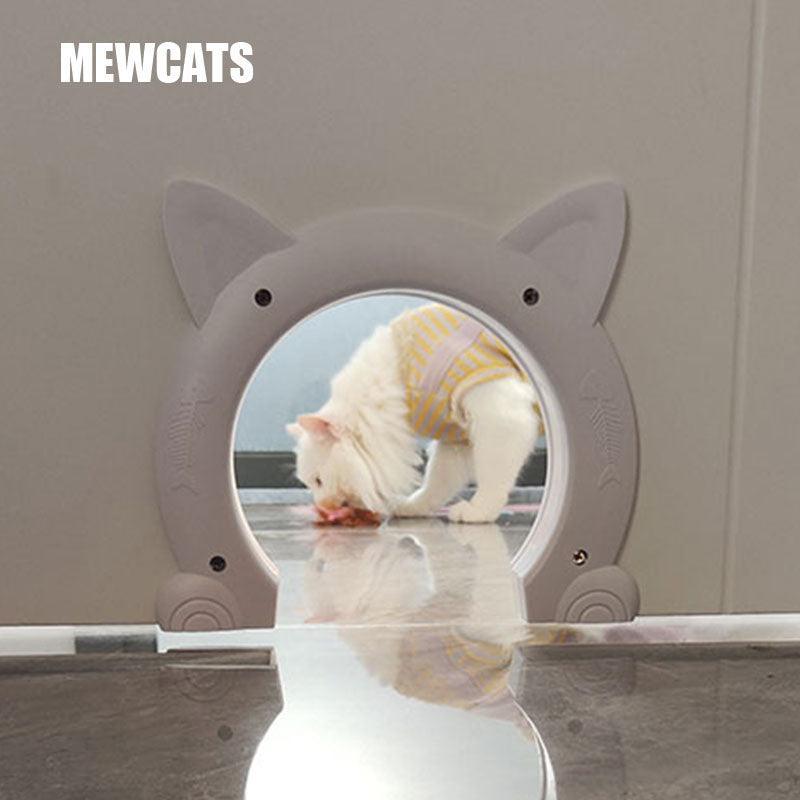 Brush Cat Shape Door Free Access - MEWCATS
