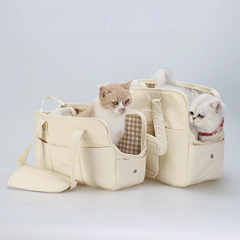 Cat Carrier Outdoor Travel Warm Tote Bag - MEWCATS