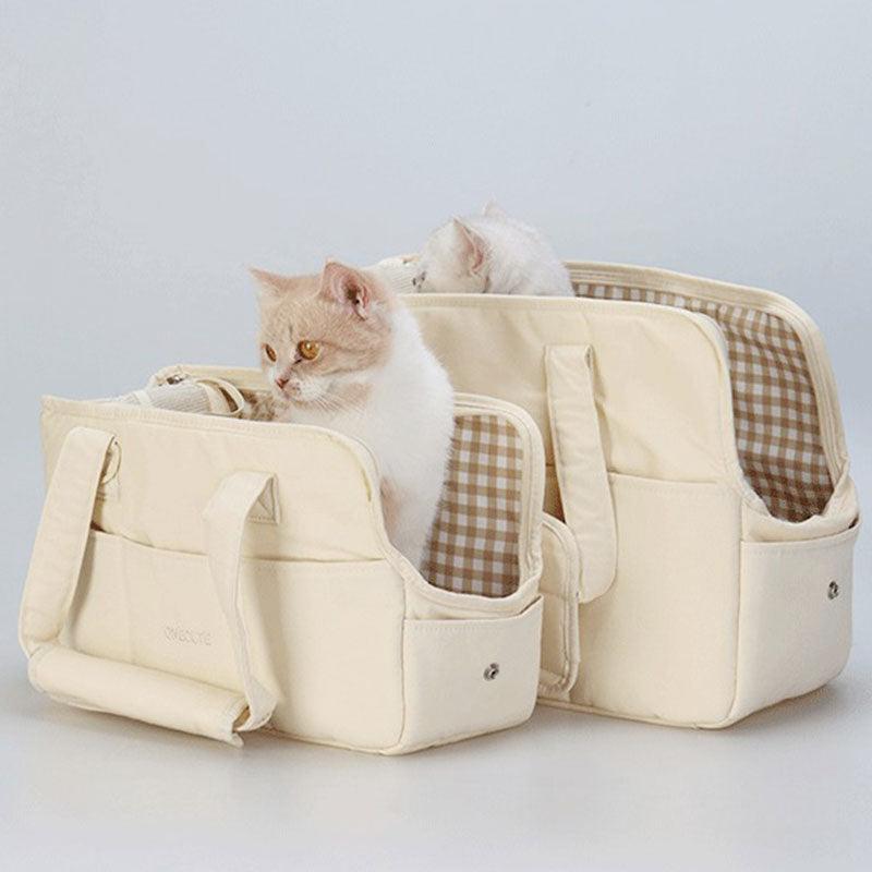 Cat Carrier Outdoor Travel Warm Tote Bag - MEWCATS