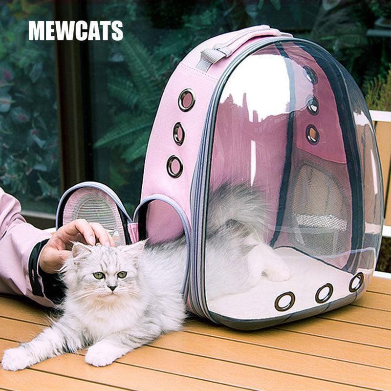 Cat Carrier Transparent 5 Colors Bubble Backpack MEW001 / Pink