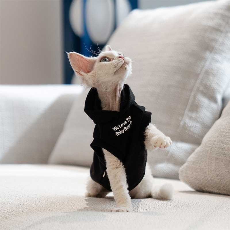 Cat Clothes Sphynx Hairless Cat Hoodie - MEWCATS