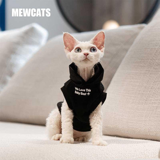 Cat Clothes Sphynx Hairless Cat Hoodie - MEWCATS