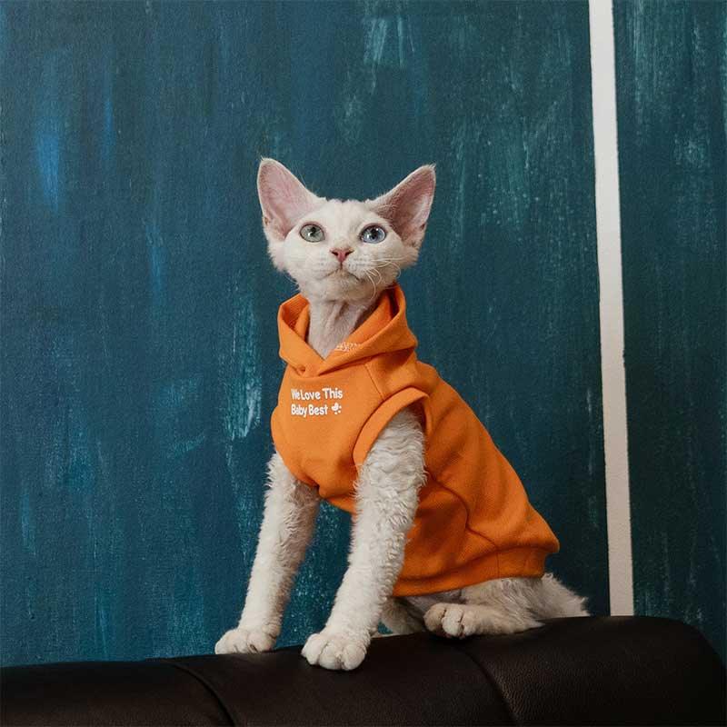 Cat Clothes Sphynx Hairless Cat Hoodie - MEWCATS