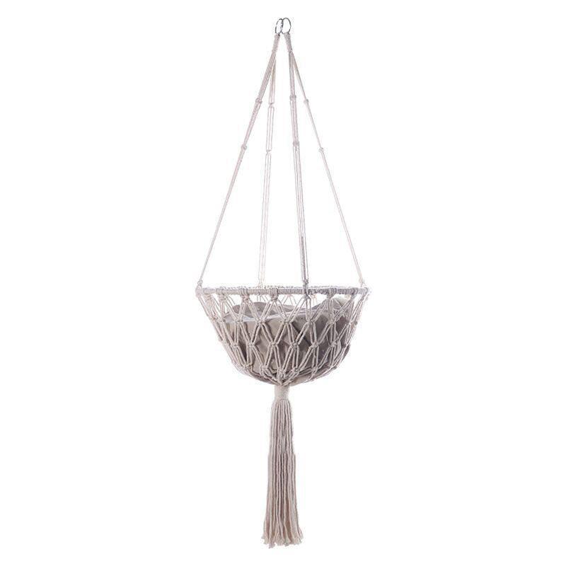 Cat Hammock Nest Handmade Cotton Rope Summer Swing Toy Bed