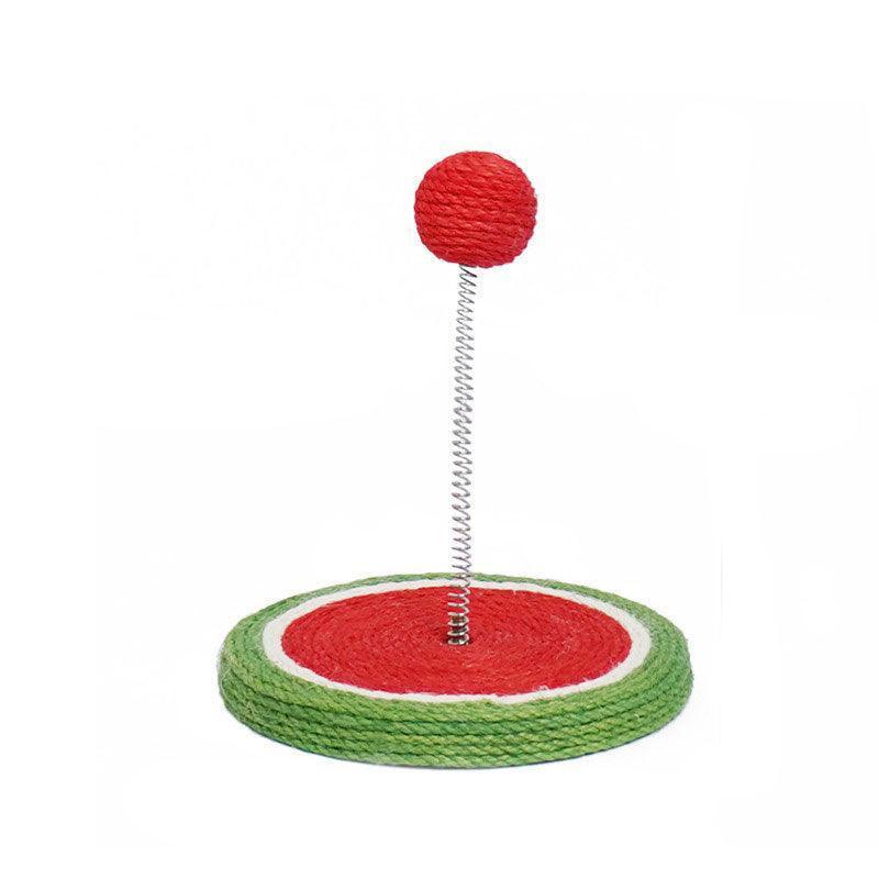 Cat Interactive Toys Spring Sisal Ball Grinding Claw Kitty Stick - MEWCATS
