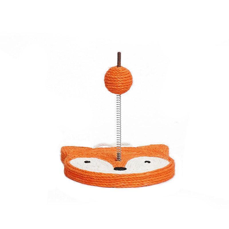Cat Interactive Toys Spring Sisal Ball Grinding Claw Kitty Stick - MEWCATS