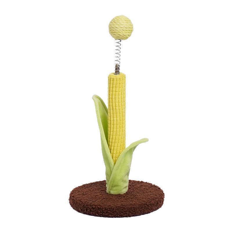 Cat Interactive Toys Spring Sisal Ball Grinding Claw Kitty Stick - MEWCATS