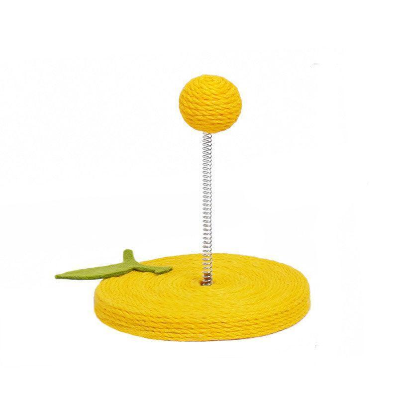 Cat Interactive Toys Spring Sisal Ball Grinding Claw Kitty Stick - MEWCATS